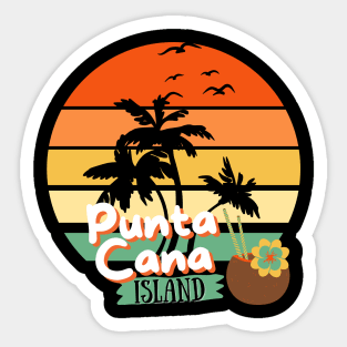 Punta Cana Island Sunset – Tropical Paradise Vibes Sticker
